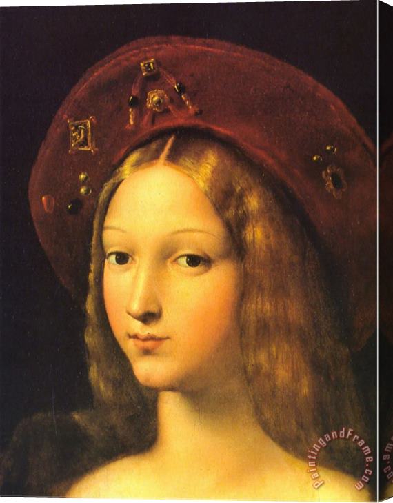 Raphael Joanna of Aragon [detail] Stretched Canvas Print / Canvas Art